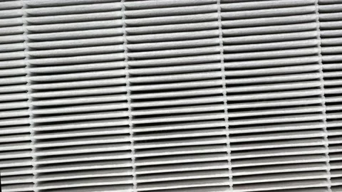 Replaceable air purifier filter - filtration concept Stock Footage 169399027