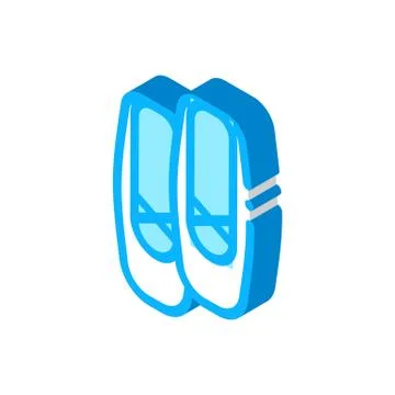 Replaceable Ballet Shoes Icon Vector Illustration Stock Illustration