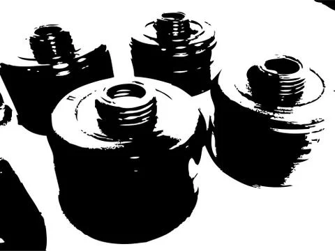 Replaceable element to the gas mask Stock Illustration