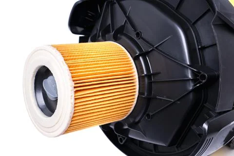 Replaceable filter for construction vacuum cleaner close-up Stock Photos