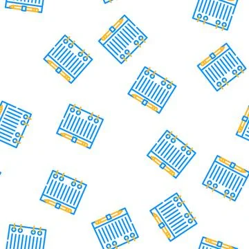 Replaceable leaflet diary vector seamless pattern Stock Illustration
