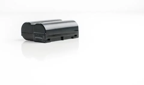 Replacement battery for DSLR camera Stock Photos