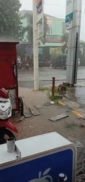 Replacement of damaged baleho 库存照片