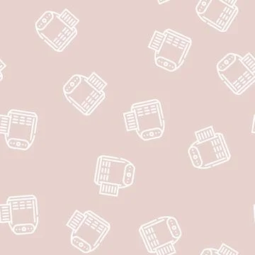 Replacement filter line vector seamless pattern flat Illustrazione stock
