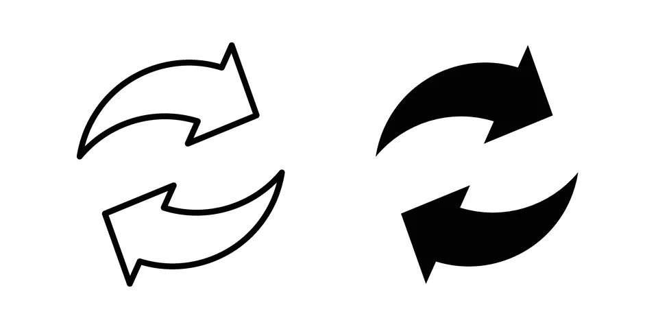 Replacement icon set, collection of vector icons 库存插图