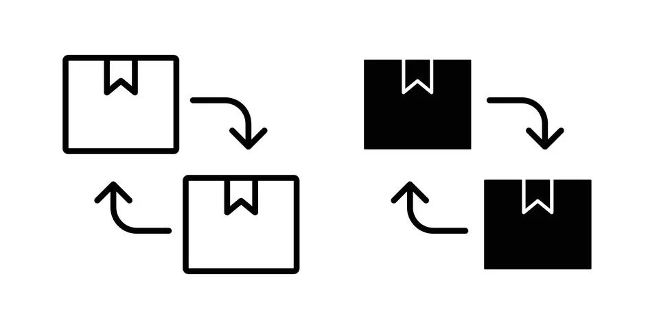 Replacement icon set. Vector EPS 10 库存插图