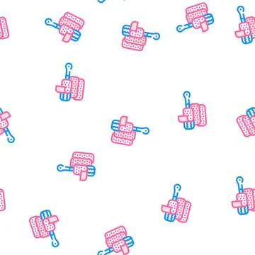 Replacement layer of callus remover vector seamless pattern Stockillustratie