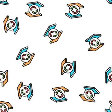 Replacement mineral wool vector seamless pattern Stock Illustration