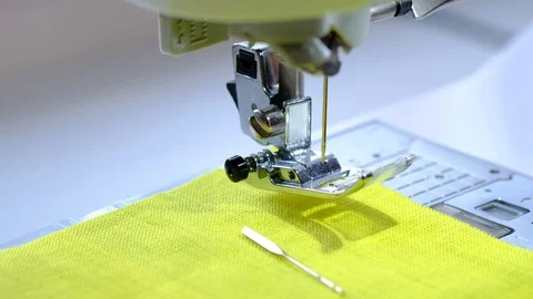 Replacement of a sewing needle Stock Footage 94124277