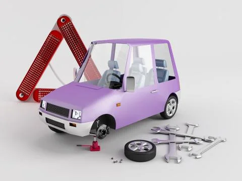 Replacement of wheels Illustration