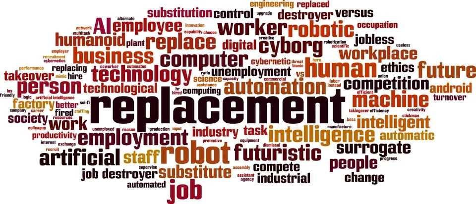 Replacement word cloud Stock Illustration