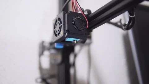 Replacing and cleaning nozzle in 3D printer. Stock Footage 112044744