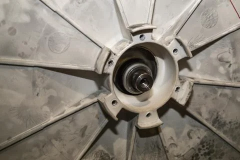 Replacing bearings on a washing machine. Stock Photos
