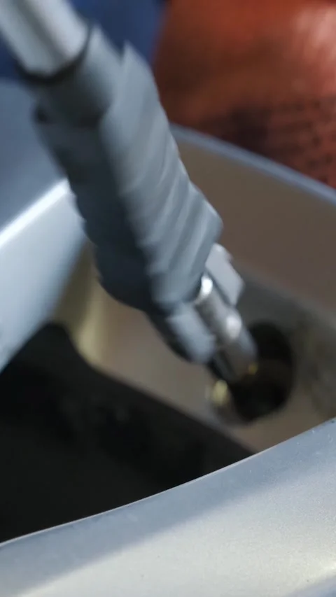 Replacing car clutch system and pressure plate in automotive workshop Stock Footage 332858637