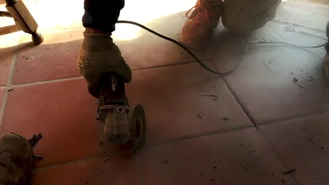 Replacing cotto floor tiles Видео 243756549