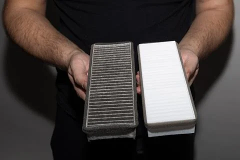 Replacing Home Air Purifier Filter 写真素材
