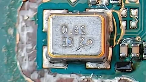 Replacing IC Chip on Smartphone Motherboard Stock Footage 333365192