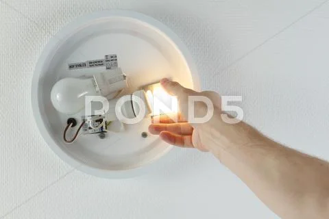 Replacing incandescent Stock Photos