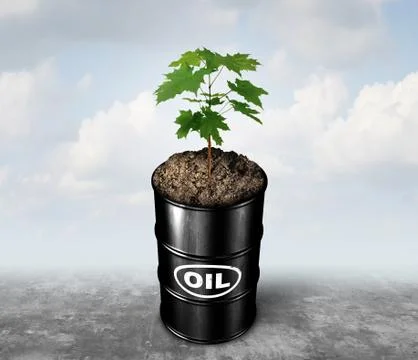 Replacing Petroleum Oil Stock Illustration