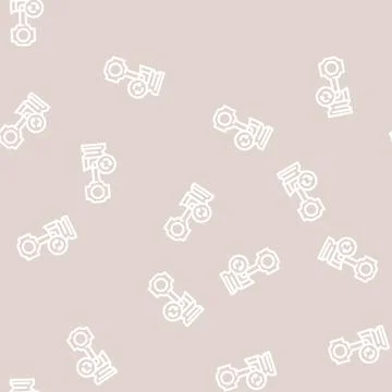 Replacing piston line vector seamless pattern Stock Illustration