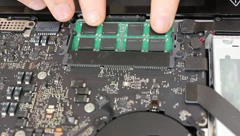 Replacing RAM in computer Video stock 11173370