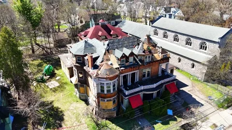 Replacing the Shingles - Syracuse, NY Stock Footage 336034506