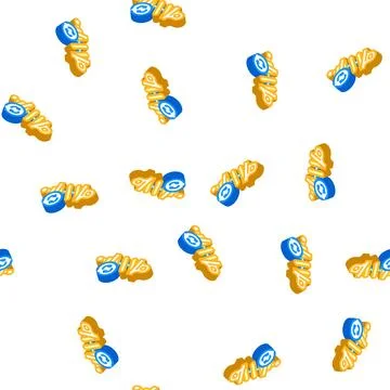 Replacing shock absorber isometric icon seamless pattern Stock Illustration
