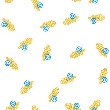 Replacing shock absorber vector seamless pattern Illustrazione stock
