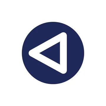 Replay button black glyph ui icon 스톡 일러스트