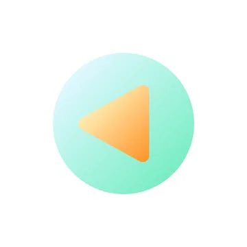 Replay button pixel perfect flat gradient color ui icon 스톡 일러스트