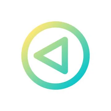 Replay button pixel perfect gradient linear ui icon 스톡 일러스트