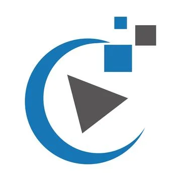 Replay Icon Vector. Play Reload Web Button. Playing Media Content Again Symbol l Stock Illustration