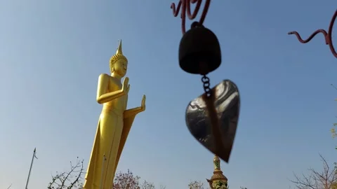 Replica Bodhi leaf bell Stockbeeldmateriaal 266895815