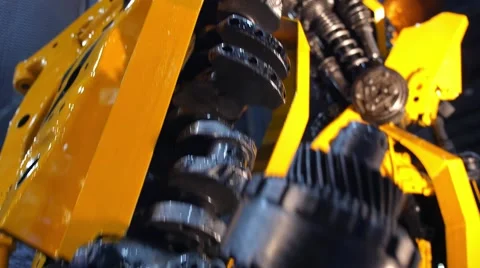 Replica of Bumblebee from Transformer. Closeup Stock Footage 58646526