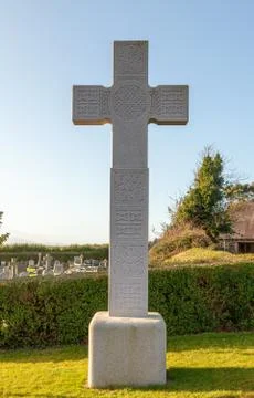 Replica Downpatrick High Cross, Down Cathedral Downpatrick Stock Photos