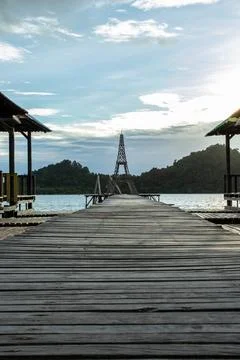 Replica of the eiffel tower Stock Photos