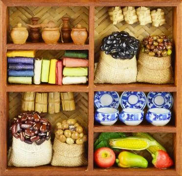 Replica of old shelf 스톡 사진