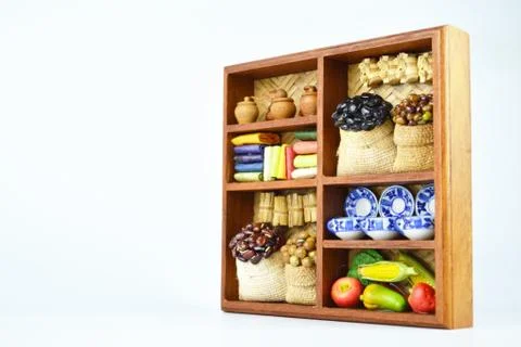 Replica of old shelf 스톡 사진