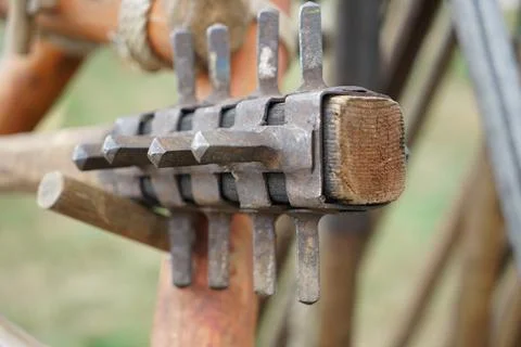 Replica primitive war weapons Foto stock