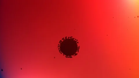 Replicating viruses. Concept of viral disease. Coronavirus, SARS, Flu, COVID-19 Video stock 127303218