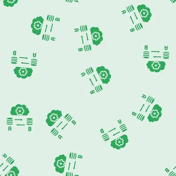 Replication database glyph seamless pattern Illustrazione stock