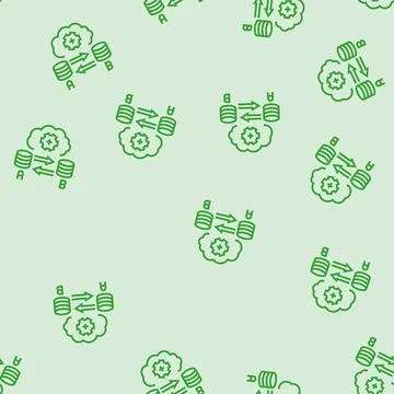 Replication database line seamless pattern Illustrazione stock