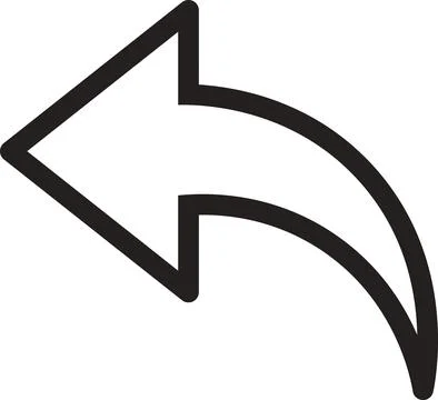 Reply arrow icon Stock Illustration