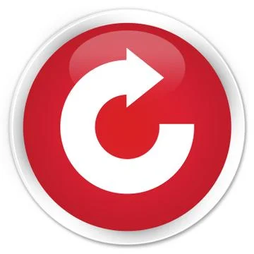 Reply arrow icon premium red round button 스톡 일러스트