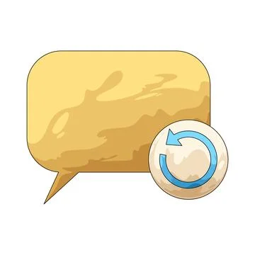 Reply bubble illustration Stock Illustration