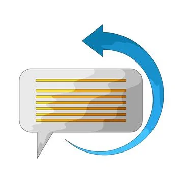 Reply illustration Illustrazione stock