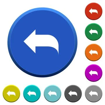 Reply to mail beveled buttons Stock Illustration