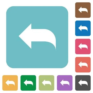 Reply to mail flat icons Stock Illustration