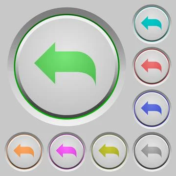 Reply to mail push buttons Stock Illustration