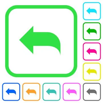 Reply to mail vivid colored flat icons イラスト素材